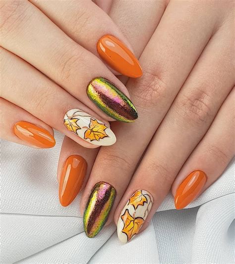 almond nail designs for fall|short almond nail designs fall.